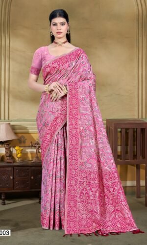 Elegant Cotton Silk with Meenakari Touch