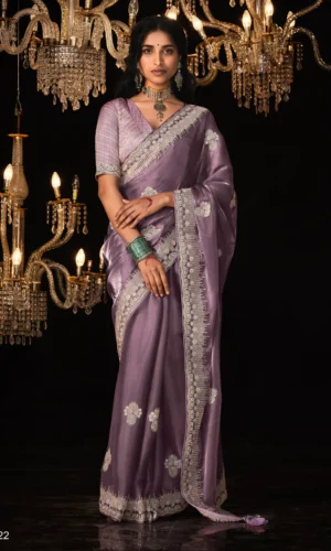 Purple Kanjivaram Silk Saree