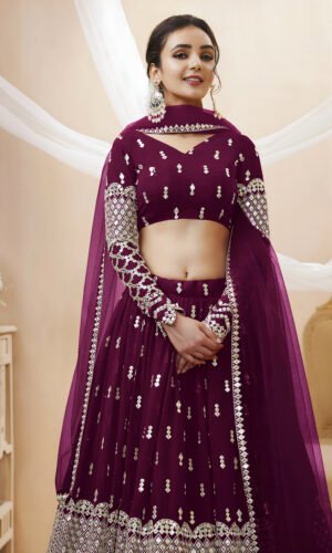Women’s Georgette Semi-Stitched Lehenga Choli
