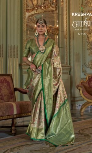 AAKARSHAN Pure Dharmavaram Silk Tissue Collection